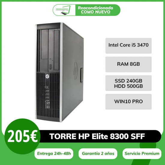 HP Elite 8300 SFF i5 -...